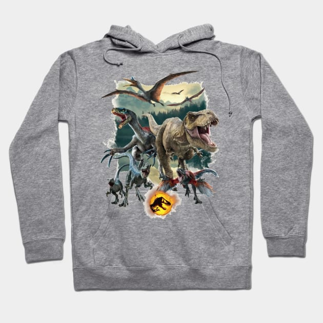 Jurassic Dominion Hoodie by WorldDinosaurs